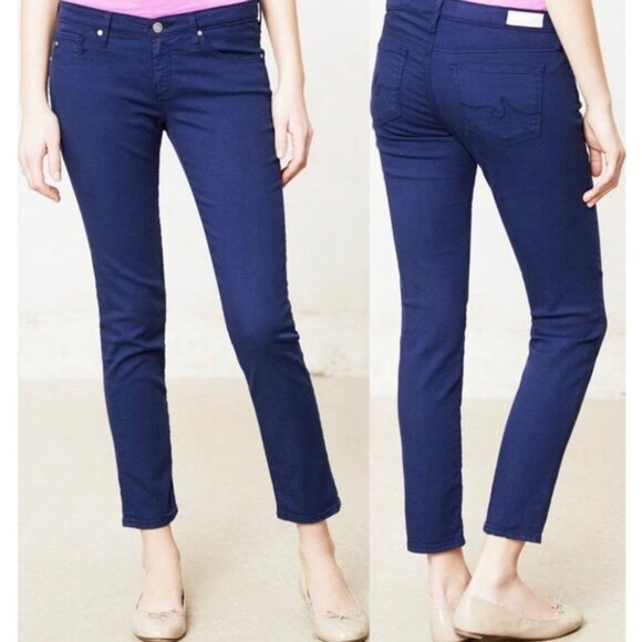 Anthropologie | AG Stevie Ankle Jeans in Blue - Picture 1 of 13